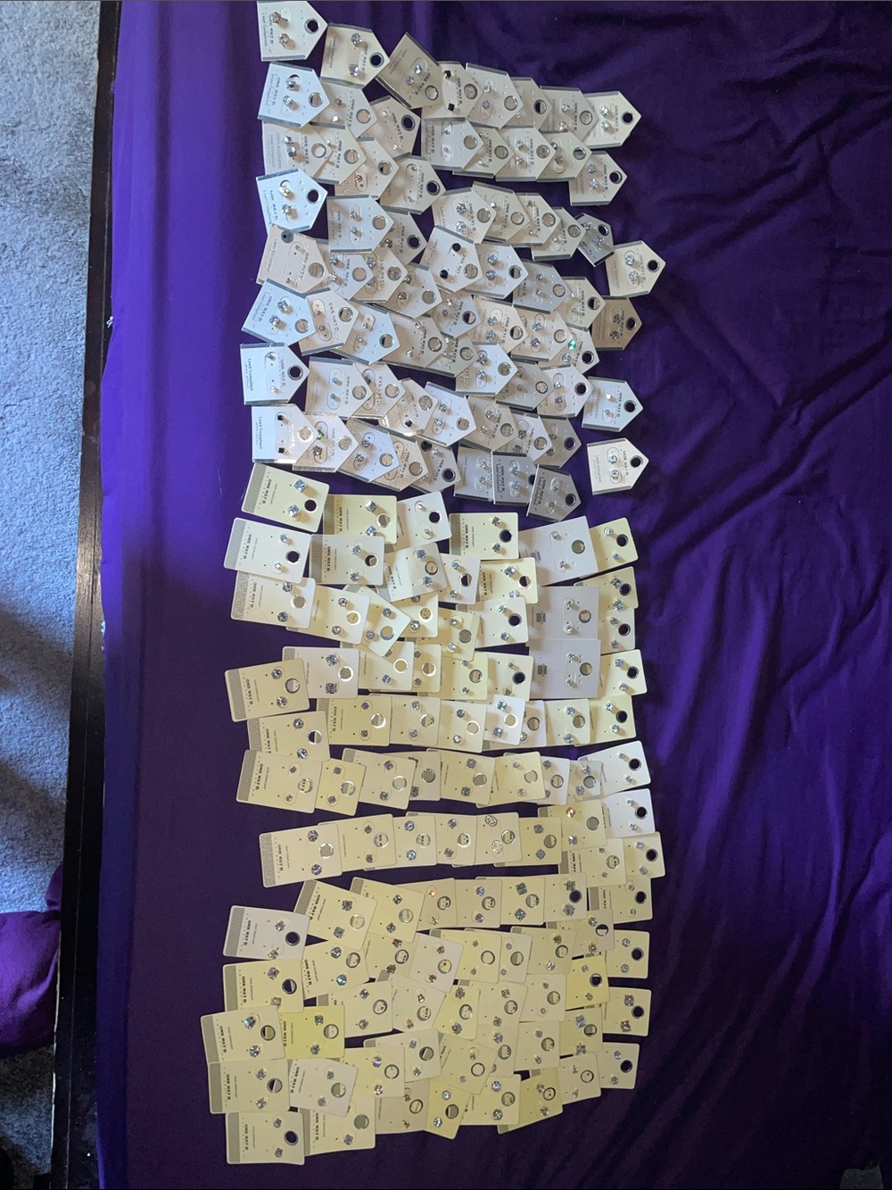 150+ pairs of cubic zirconia earrings